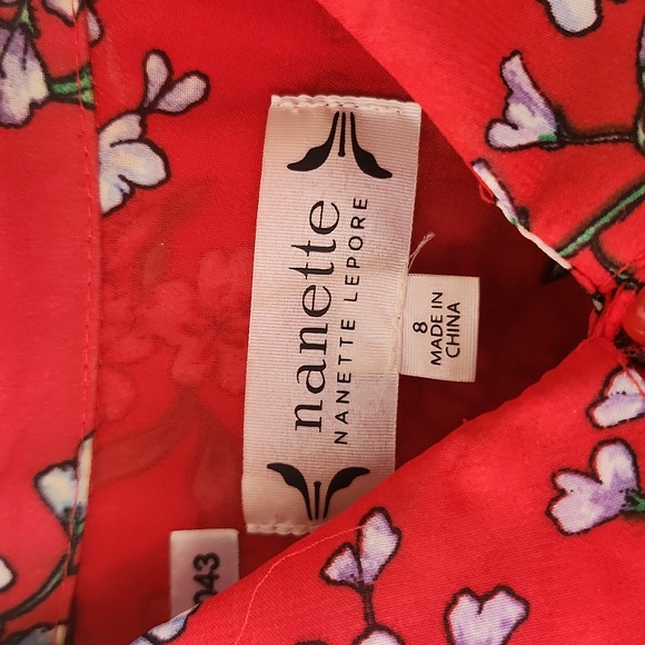 Nanette Lepore Wrap Dress Size 8 - Picture 2 of 4